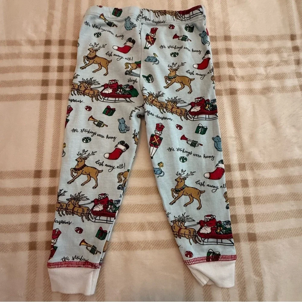 Mud Pie Baby Christmas Pajamas Set Twas The Night Before Christmas Blue 9-12M
